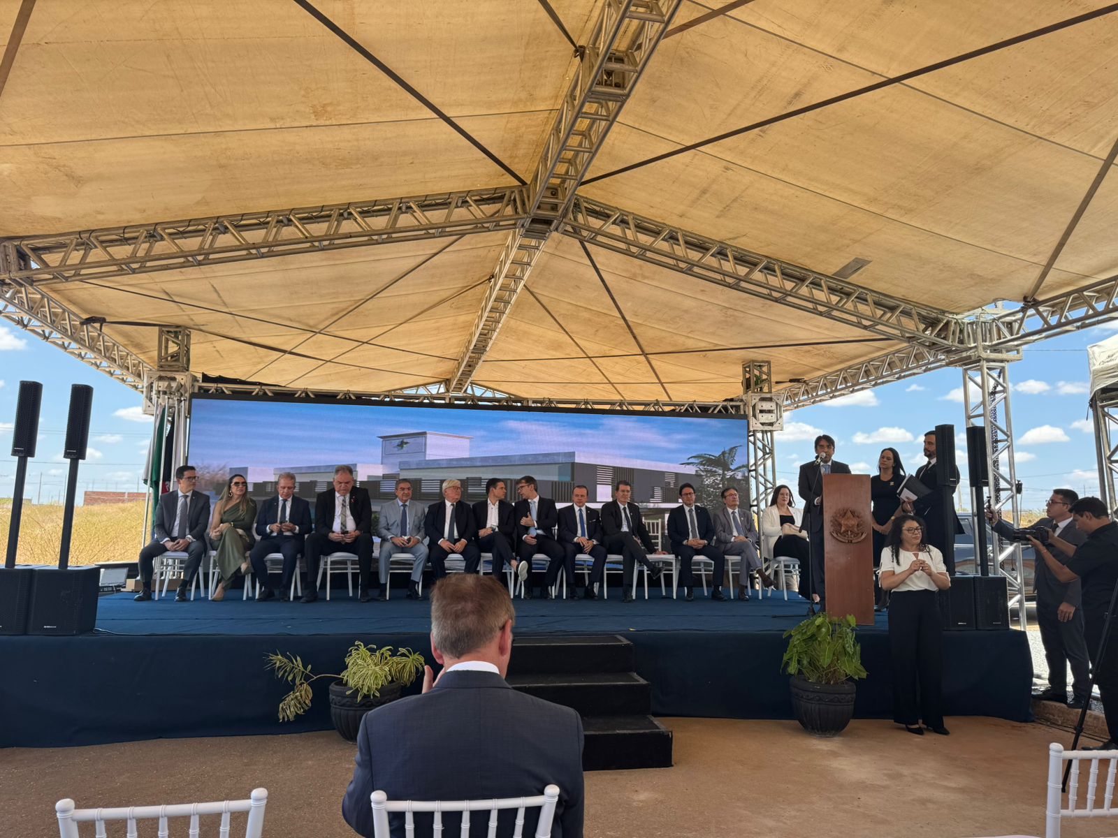 PGE-PB participa do lançamento da Pedra Fundamental do Fórum da Justiça Federal em Patos