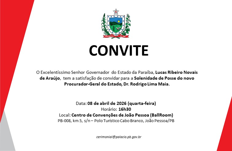 Conselho Superior da PGE-PB dá posse ao novo Procurador-Geral Rodrigo Lima Maia nesta quarta-feira
