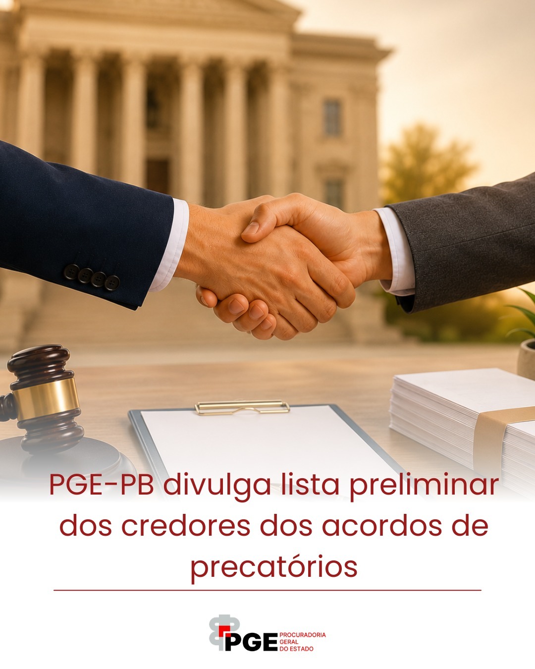 PGE-PB aprova lista preliminar dos acordos diretos de precatórios estaduais