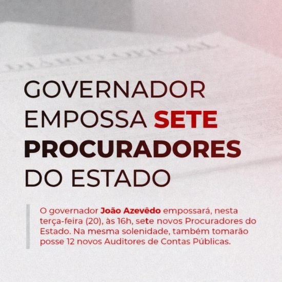 Governador dá posse a sete novos procuradores do Estado
